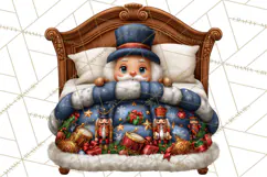 Christmas Bedtime Clipart PNG Product Image 4
