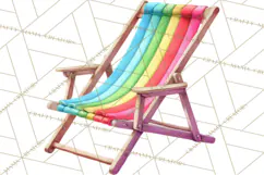 Summer Pool Party Clipart PNG, Rainbow Summer Png Designs Product Image 4