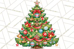 Christmas Tree World Travel Clipart PNG Product Image 2