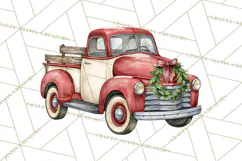 Vintage Truck Christmas PNG Product Image 5