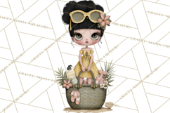 Beach Diva Summer Girls PNG Beach Glam Clipart Product Image 4