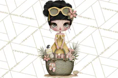 Beach Diva Summer Girls PNG Beach Glam Clipart Product Image 4