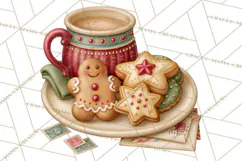 Christmas Mailroom Clipart, North Pole Santa Mail PNG Product Image 5