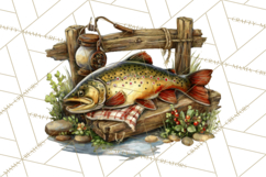 Rustic Homestead Living Clipart | Farm Cabin Png Designs Product Image 4