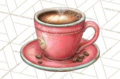 Coffee and Chocolate Clipart PNG Cafe Drinks Dessert Art Product Image 4