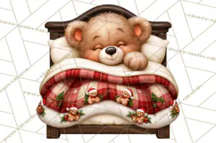 Christmas Bedtime Clipart PNG Product Image 5