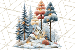 Scandinavian Christmas Market Clipart PNG Illustrations Product Image 5