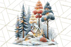 Scandinavian Christmas Market Clipart PNG Illustrations Product Image 5