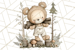 Pacific Northwest Teddy Bear Woodland Clipart Product Image 4
