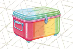 Summer Pool Party Clipart PNG, Rainbow Summer Png Designs Product Image 5