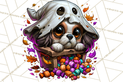 Cute Ghost Dogs And Cats Halloween PNG Clipart Product Image 2