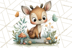 Cute Hiking Woodland Animals Adventure Clipart PNG Product Image 5