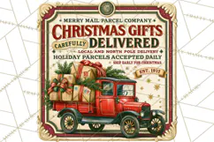 Vintage Christmas Signs PG, Rustic Farmhouse Holiday Sign Product Image 2