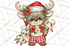 Christmas Characters PNG, Tropical Christmas Clipart Product Image 2