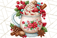 Christmas Cocktail Bar Clipart PNG Elements Product Image 2