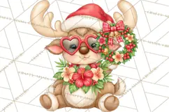 Christmas Characters PNG, Tropical Christmas Clipart Product Image 3