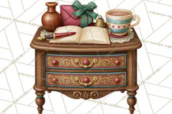 Christmas Mailroom Clipart, North Pole Santa Mail PNG Product Image 3