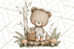 Pacific Northwest Teddy Bear Woodland Clipart Product Image 2