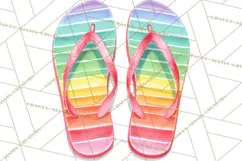 Summer Pool Party Clipart PNG, Rainbow Summer Png Designs Product Image 2