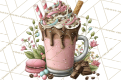 Coffee and Chocolate Clipart PNG Cafe Drinks Dessert Art Product Image 2
