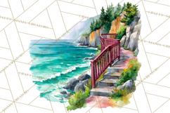Watercolor Inspirational Landscapes, Sublimation Designs Product Image 2
