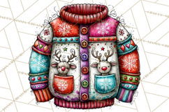 Christmas Wine Night Clipart PNG, Alcohol Christmas Png Product Image 3