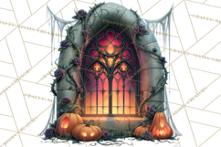 Gothic Halloween Carnival Clipart Haunted Circus PNG Product Image 3