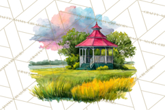 Watercolor Inspirational Landscapes, Sublimation Designs Product Image 3