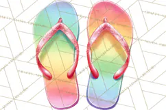 Summer Pool Party Clipart PNG, Rainbow Summer Png Designs Product Image 3