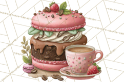 Coffee and Chocolate Clipart PNG Cafe Drinks Dessert Art Product Image 3