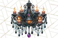 Gothic Halloween Carnival Clipart Haunted Circus PNG Product Image 4