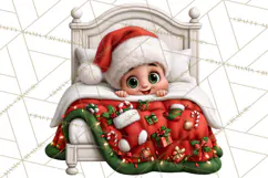 Christmas Bedtime Clipart PNG Product Image 4