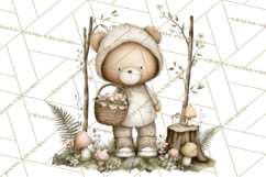 Pacific Northwest Teddy Bear Woodland Clipart Product Image 3
