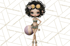 Beach Diva Summer Girls PNG Beach Glam Clipart Product Image 4