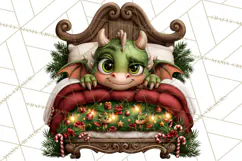 Christmas Bedtime Clipart PNG Product Image 5