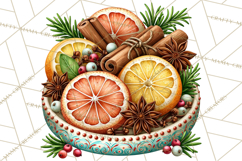 Christmas Cocktail Bar Clipart PNG Elements Product Image 5