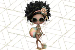 Beach Diva Summer Girls PNG Beach Glam Clipart Product Image 5