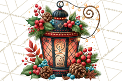 Christmas Cocktail Bar Clipart PNG Elements Product Image 2