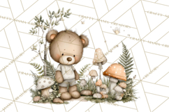 Pacific Northwest Teddy Bear Woodland Clipart Product Image 5