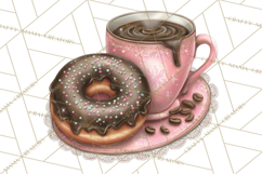 Coffee and Chocolate Clipart PNG Cafe Drinks Dessert Art Product Image 5