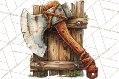 Rustic Homestead Living Clipart | Farm Cabin Png Designs Product Image 4