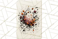 Halloween Mahjong Clipart, Spooky Mahjong Tiles PNG, Gothic Product Image 2