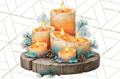 Scandinavian Christmas Market Clipart PNG Illustrations Product Image 2