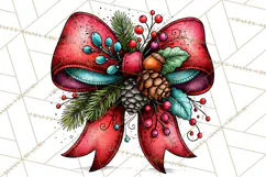 Christmas Wine Night Clipart PNG, Alcohol Christmas Png Product Image 2