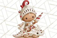 Christmas Gingerbread Clipart PNG, Cute Christmas Characters Product Image 2