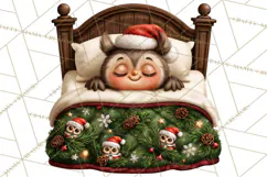 Christmas Bedtime Clipart PNG Product Image 3