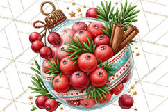 Christmas Cocktail Bar Clipart PNG Elements Product Image 3