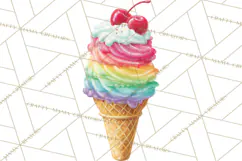 Summer Pool Party Clipart PNG, Rainbow Summer Png Designs Product Image 2