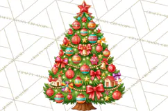 Christmas Tree World Travel Clipart PNG Product Image 3