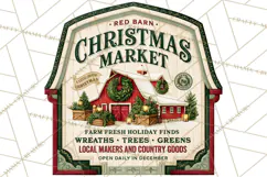 Vintage Christmas Signs PG, Rustic Farmhouse Holiday Sign Product Image 3